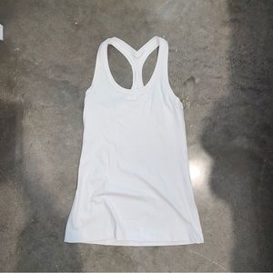 Lululemon White Cool Racerback Top